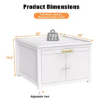 Socle robuste pour lave-linge et sèche-linge en métal, noir/blanc – Unité simple, anti-vibration