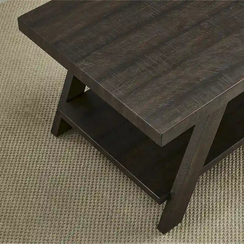 Table d'appoint contemporaine en bois avec cadre en bois dur de haute qualité, finition blanche