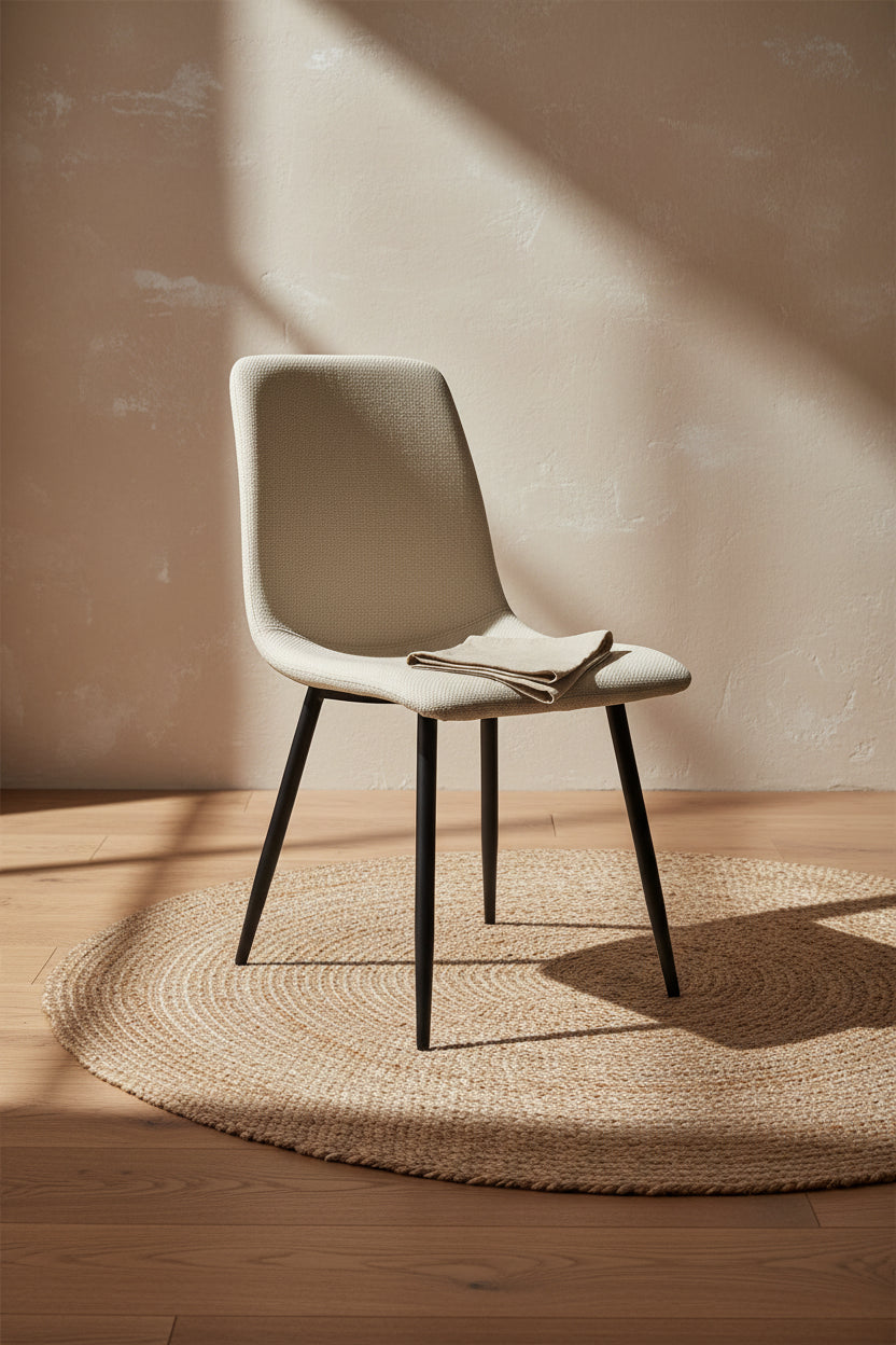 Lot de 4 Chaises de Salle à Manger Chaises de Cuisine Modernes avec Pieds en Métal Noir