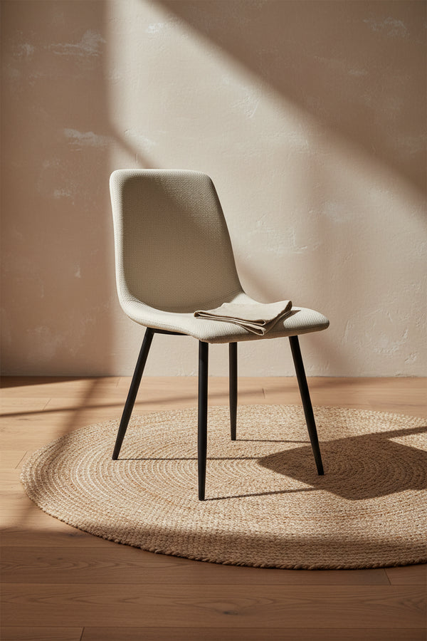 Lot de 4 Chaises de Salle à Manger Chaises de Cuisine Modernes avec Pieds en Métal Noir