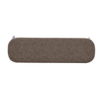 Banc en similicuir Mid-Century Modern avec pieds en bois par