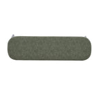 Banc en similicuir Mid-Century Modern avec pieds en bois par