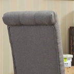 Lot de 2 chaises de salle à manger modernes avec dossier capitonné, assise rembourrée, pieds en bois massif pour salle à manger, salon, chambre à coucher