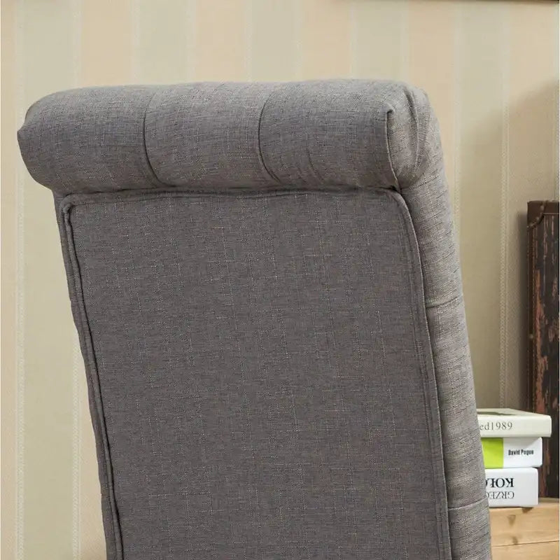Lot de 2 chaises de salle à manger modernes avec dossier capitonné, assise rembourrée, pieds en bois massif pour salle à manger, salon, chambre à coucher
