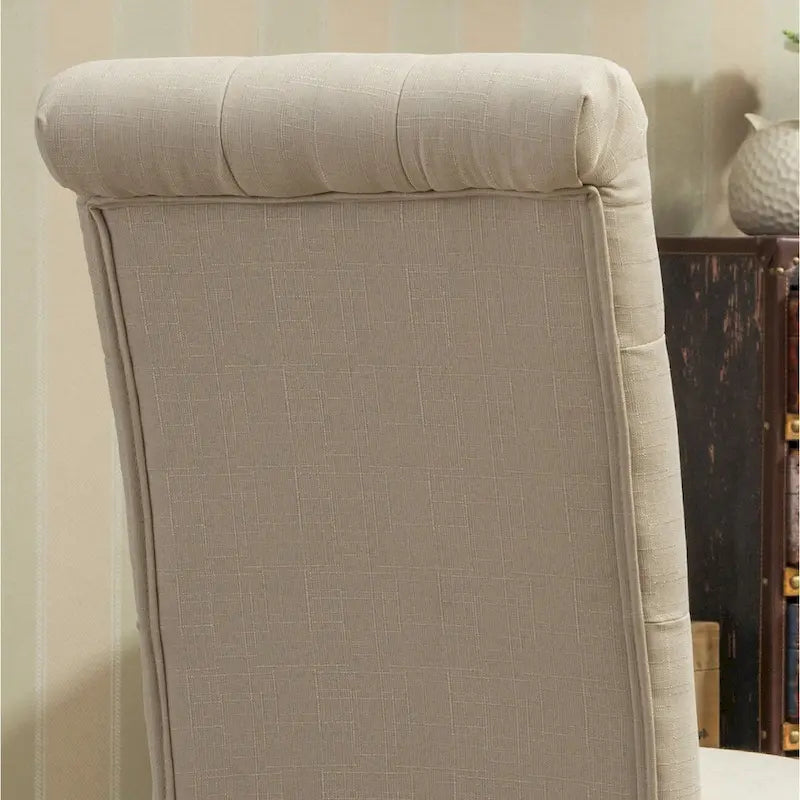 Lot de 2 chaises de salle à manger modernes avec dossier capitonné, assise rembourrée, pieds en bois massif pour salle à manger, salon, chambre à coucher