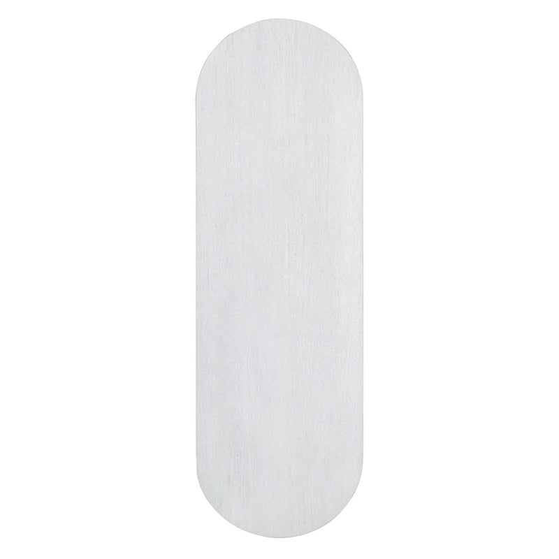 Console élégante et minimaliste avec bords arrondis et étagère robuste pour entrée