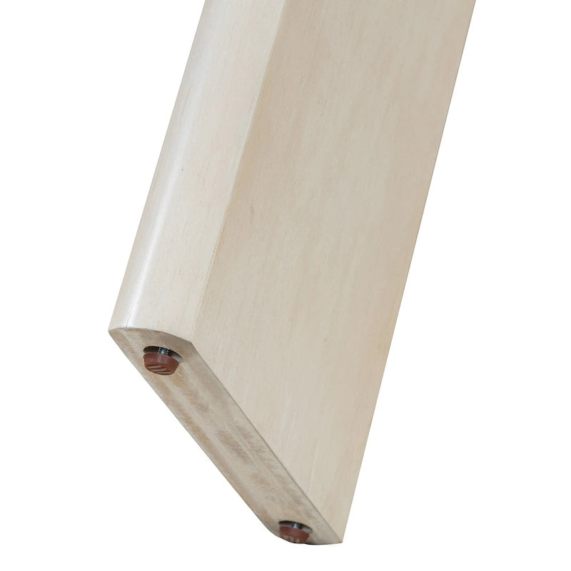Console élégante et minimaliste avec bords arrondis et étagère robuste pour entrée