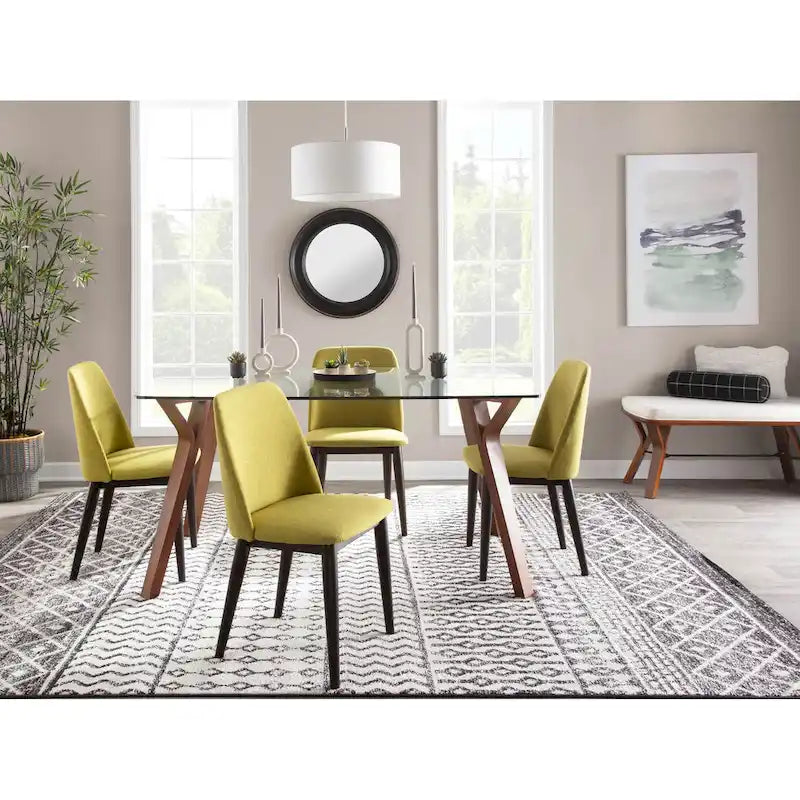 Chaises de salle à manger 2 pièces, style Mid-century