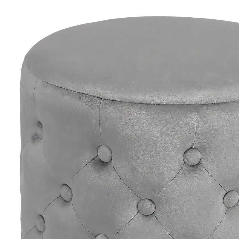 18,3 Boutons capitonnés Hauteur Rembourré Rond Ottoman