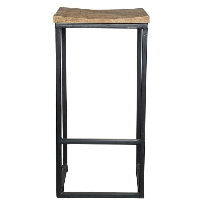 Tabouret sans dossier en bois et fer