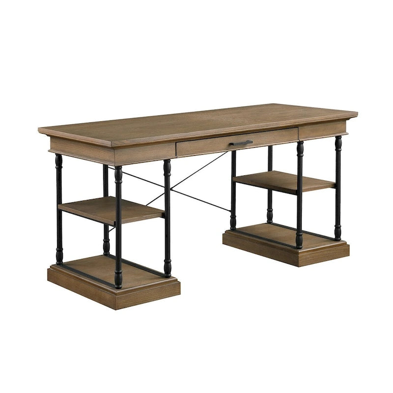 Bureau d'ordinateur en bois à 1 tiroir 59