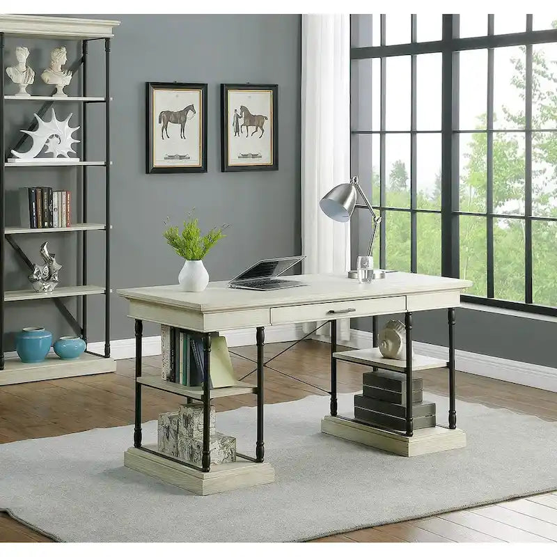 Bureau d'ordinateur en bois à 1 tiroir 59