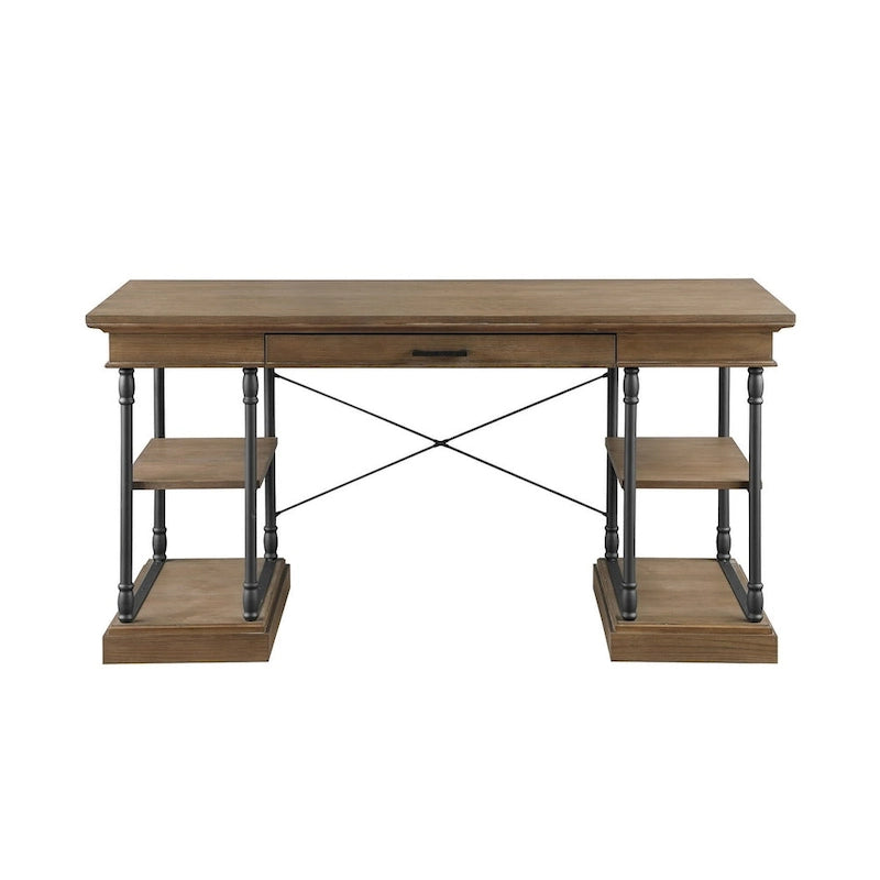 Bureau d'ordinateur en bois à 1 tiroir 59