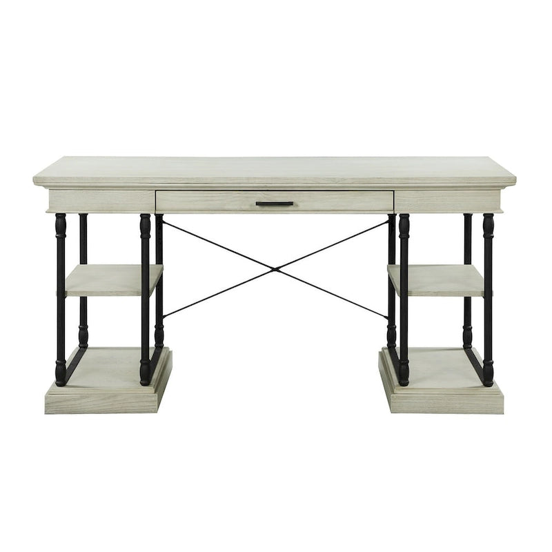 Bureau d'ordinateur en bois à 1 tiroir 59