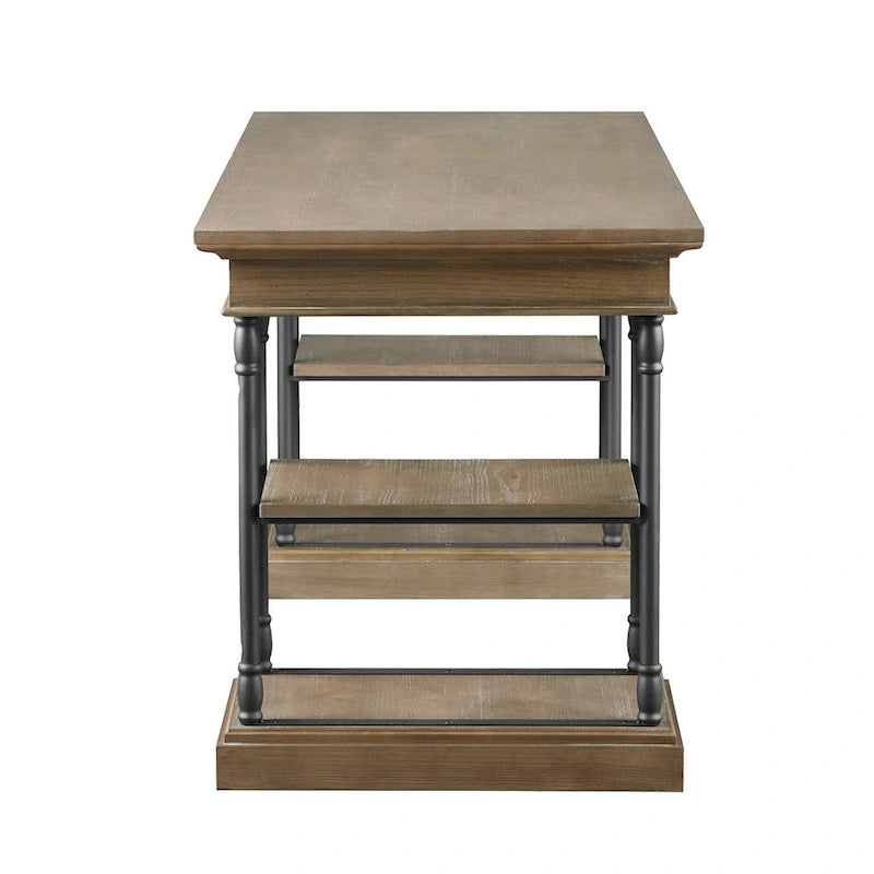 Bureau d'ordinateur en bois à 1 tiroir 59