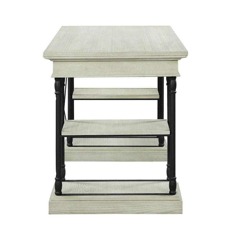 Bureau d'ordinateur en bois à 1 tiroir 59