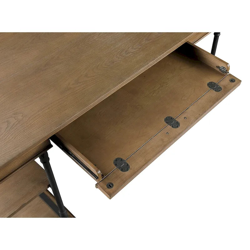 Bureau d'ordinateur en bois à 1 tiroir 59