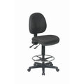 Chaise de dessin ergonomique avec roulettes doubles pour tapis