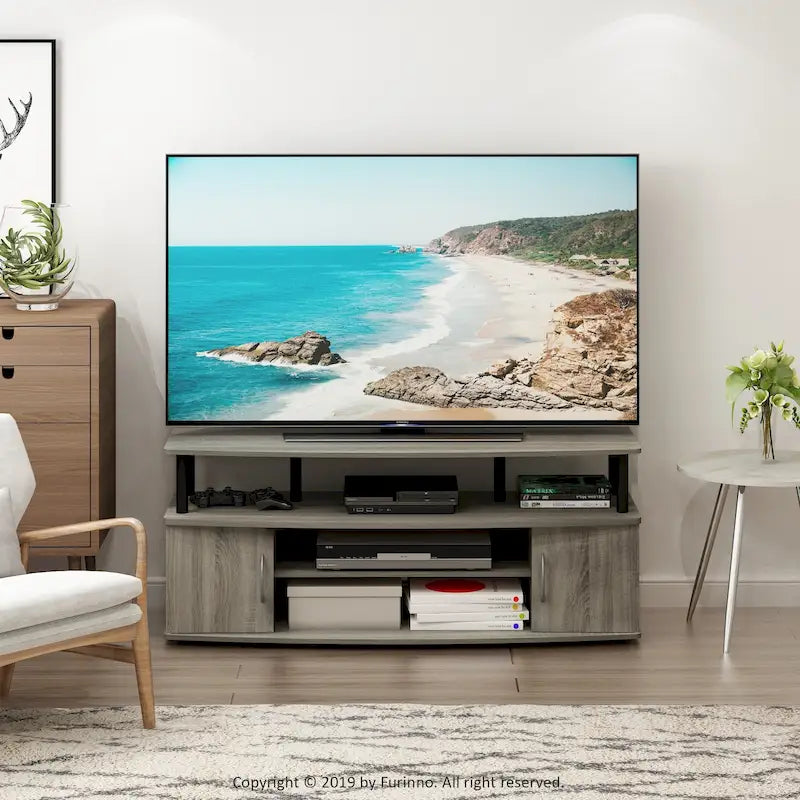Grand meuble TV pouvant accueillir un téléviseur de 55 pouces