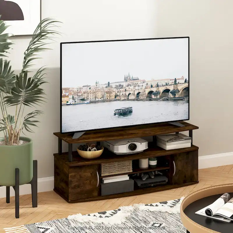 Grand meuble TV pouvant accueillir un téléviseur de 55 pouces