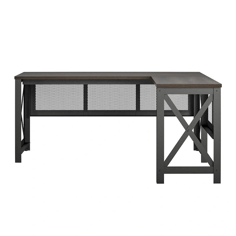 Bureau d'angle avec plateau relevable