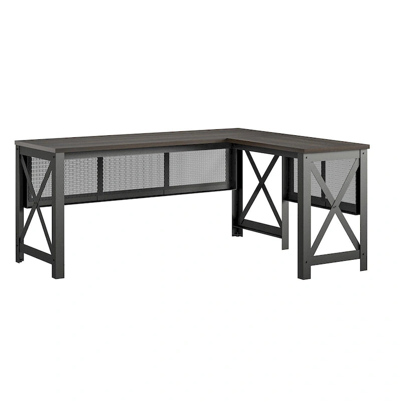 Bureau d'angle avec plateau relevable