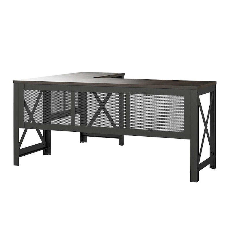 Bureau d'angle avec plateau relevable