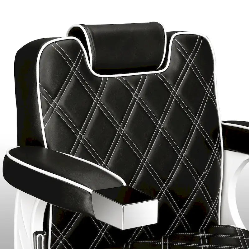 Fauteuil de barbier robuste, fauteuil de salon vintage pour barbier, équipement de salon de coiffure, de beauté et de tatouage - N/A