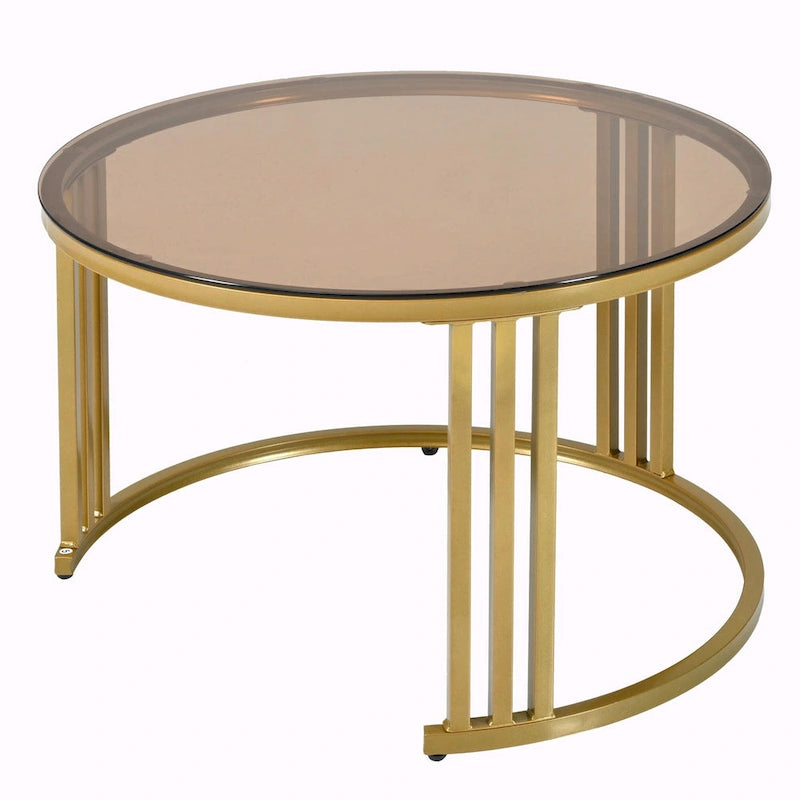 Ensemble de tables basses gigognes avec 2 tiroirs