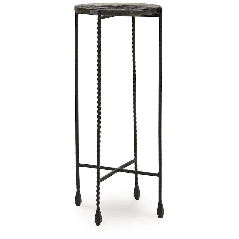 Table d'appoint claire/noire – 28L x 28P x 61H cm