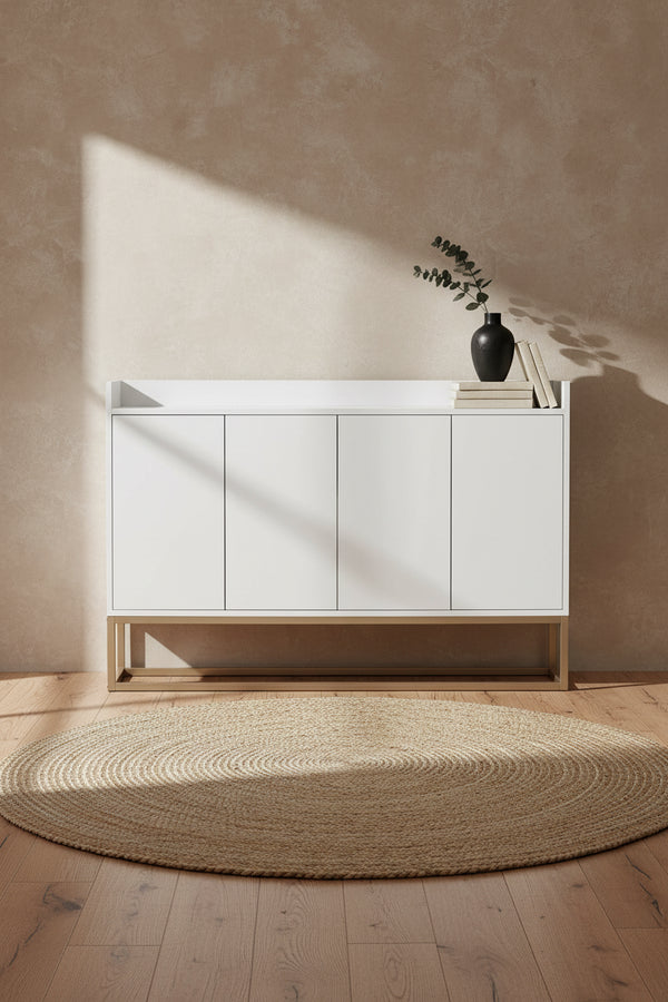 Sideboard Buffet Cabinet with Large Storage Space - 60L x 15.7W x 33.8H