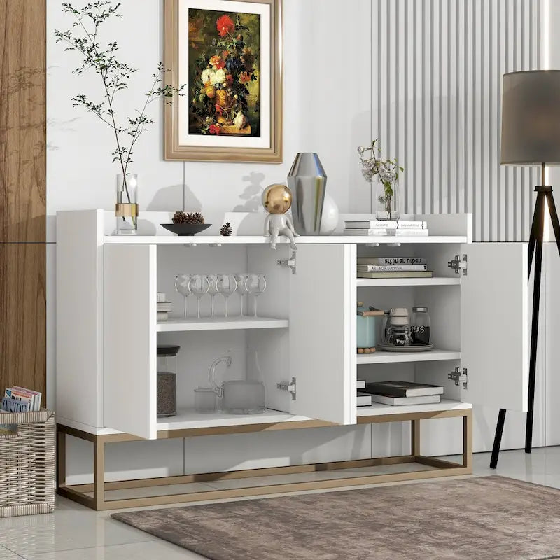 Buffet de salle à manger avec grand espace de rangement - 60L x 15.7W x 33.8H