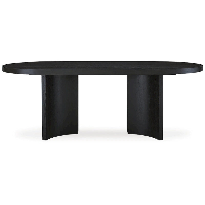 Table de salle à manger noire - 86,25 L x 42 P x 30,25 H