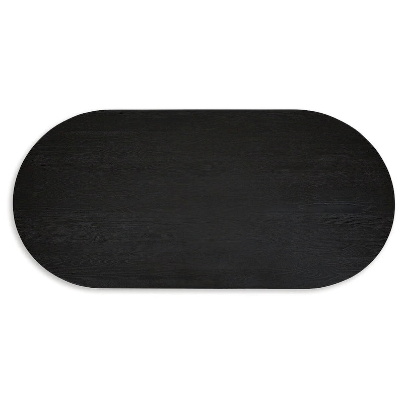 Table de salle à manger noire - 86,25 L x 42 P x 30,25 H